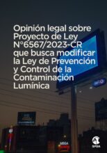 Opinión legal sobre Proyecto de Ley N°6567/2023-CR que busca modificar la Ley de Prevención y Control de la Contaminación Lumínica
