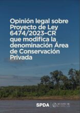 Icon of Opinión legal sobre Proyecto de Ley 6474/2023–CR que modifica la denominación Área de Conservación Privada
